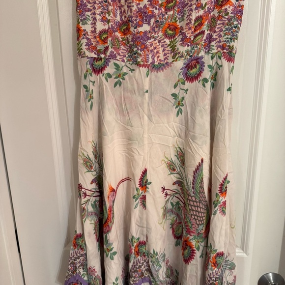 Anthropologie Pink and Purple Asymmetrical Sundress - Picture 7 of 8